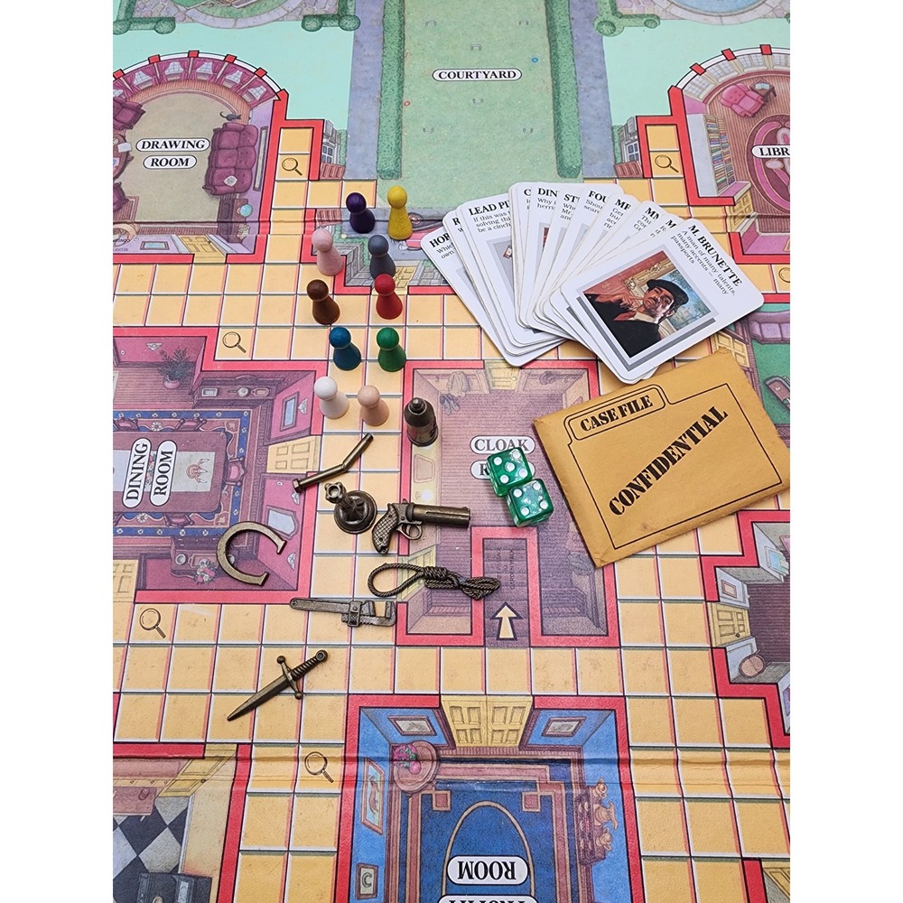 Vintage‎ Clue Master Detective Board Game 1988 Parker Brothers Expanded Edition - Picture 4 of 5